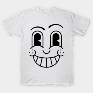 Black Silly Laugh Emoji T-Shirt